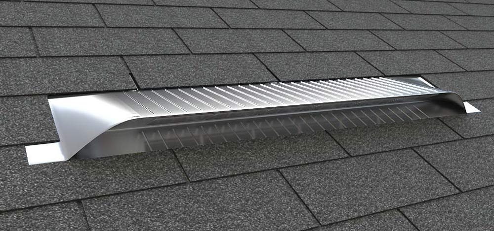 off-ridge roof venting